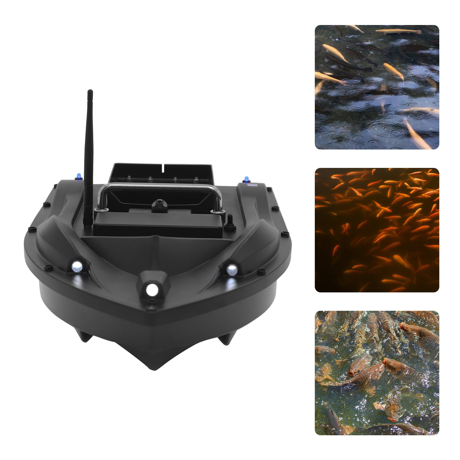 48.5*26.5*16cm Fishing Bait Boat, Bait Boat w/ Remote Control, Fishing Bait Boat w/ GPS for Reservoirs&Lakes
