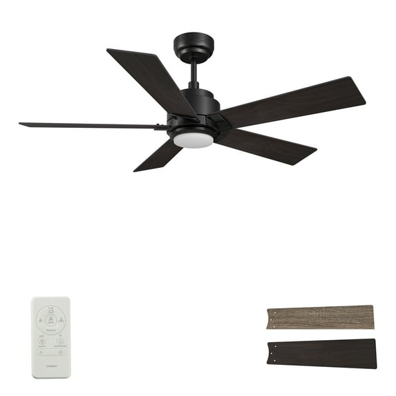 48" 5 Blade Smart Wifi LED Ceiling Fan with Remote,Compatible with Wi-Fi Apps and Voice Control