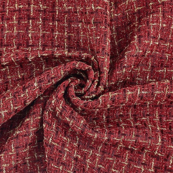 48.5 x 150CM Red Plaid Gingham Scottish Tartan Fabric By the Yard Buffalo Christmas Checkered Quilting Fabric Cloth for Sewing Making Xmas Bag Crafts Home Decor Apparel Tablecloth Scarve Diy Dark Red