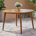 thumbnail image 1 of 48.52"x48.52" Wood Patio Table, Finish, Elegant And Functional For Backyard Dining 48.52" Square, Fashionable, 1 of 5