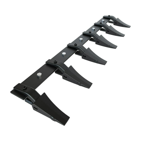 48/60/72" Bucket Tooth Bar, Heavy Duty Steel Tooth Bar for Tractor Bucket, Heavy Duty Design for Bucket Protection and Soil Excavation, Tractor Bucket Teeth,Tooth Bar for Loader Bucket