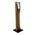 thumbnail image 1 of 48.75 x 14 x 14 in. Automatic Touchless Gel Hand Sanitizer Dispenser on Designer Floor Stand with Drip Catcher, Medium Oak, 1 of 1
