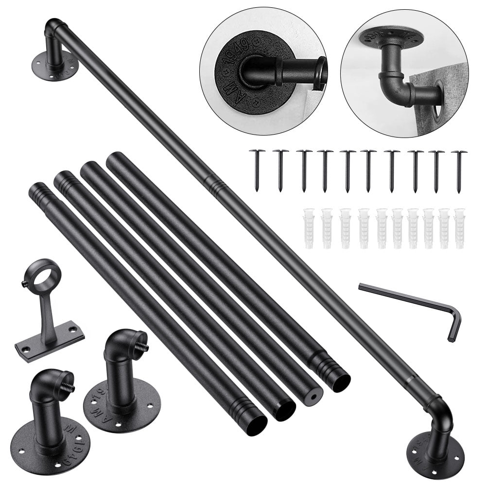 Giro 13/16 inch Corner Window Double Curtain Rod 4884 Cocoa