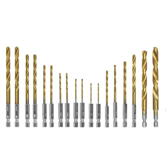 48-89-4680 18-Piece for Milwau-kee Shockwave Impact Duty Thunderbolt Titanium Drill Bit Set$$Tools & Hardware Other
