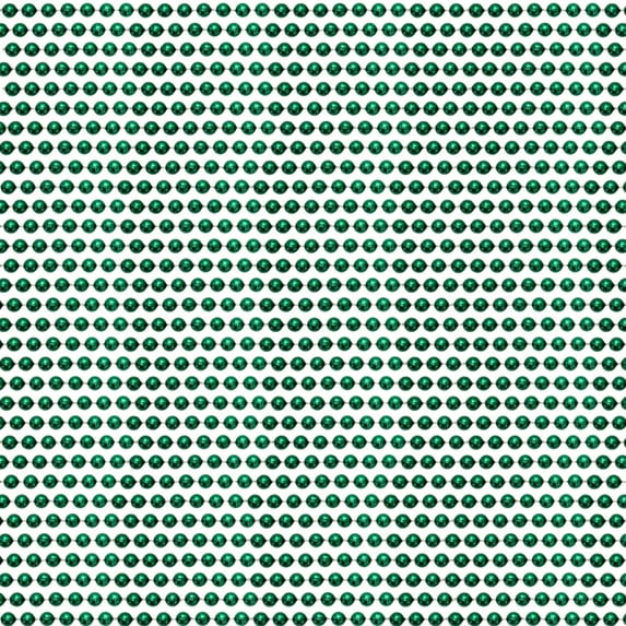 48" 8mm Round Metallic Green Mardi Gras Beads