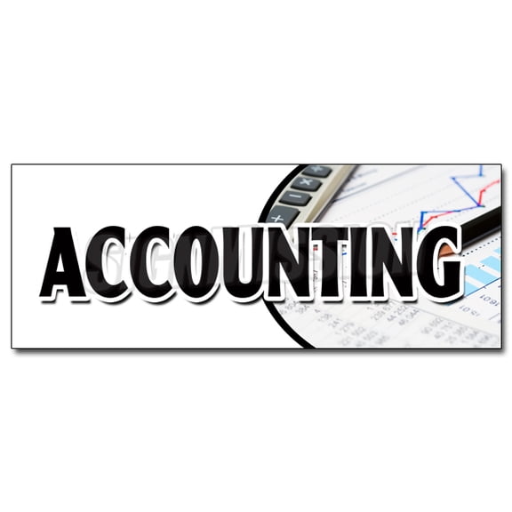 48" ACCOUNTING DECAL sticker tax return preparation cpa refund accountant