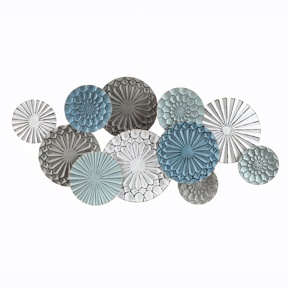 Langford Home 48" Abstract Eclipse Large Metal Wall Art Decor