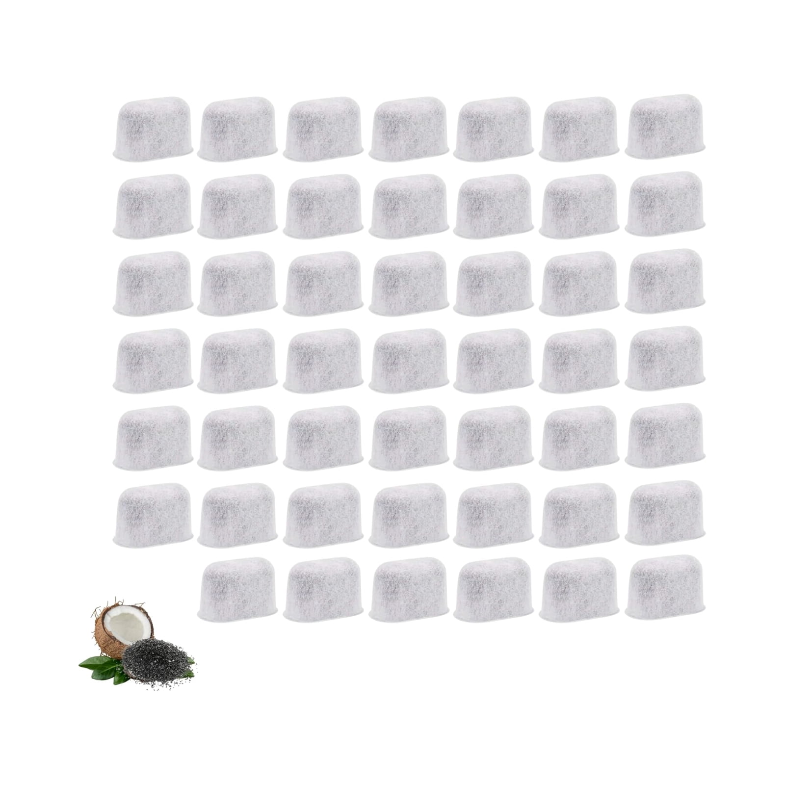 48 Activated Charcoal Water Filters Replacement for Cuisinart Coffee Maker Machine Part DCC-RWF By NISPIRA