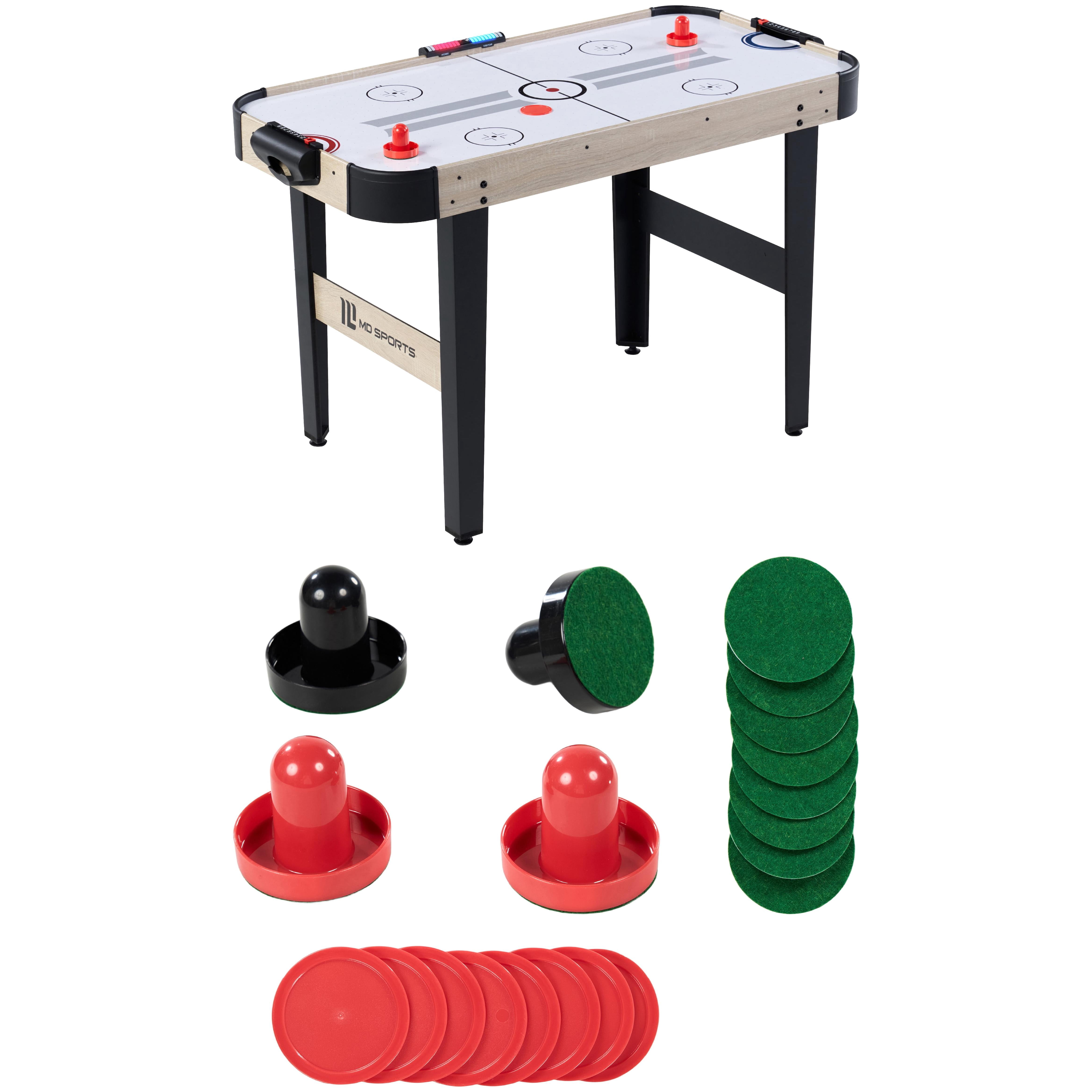 48" Air Hockey Table Set with LED Scorer and Air Hockey Accessories Kit