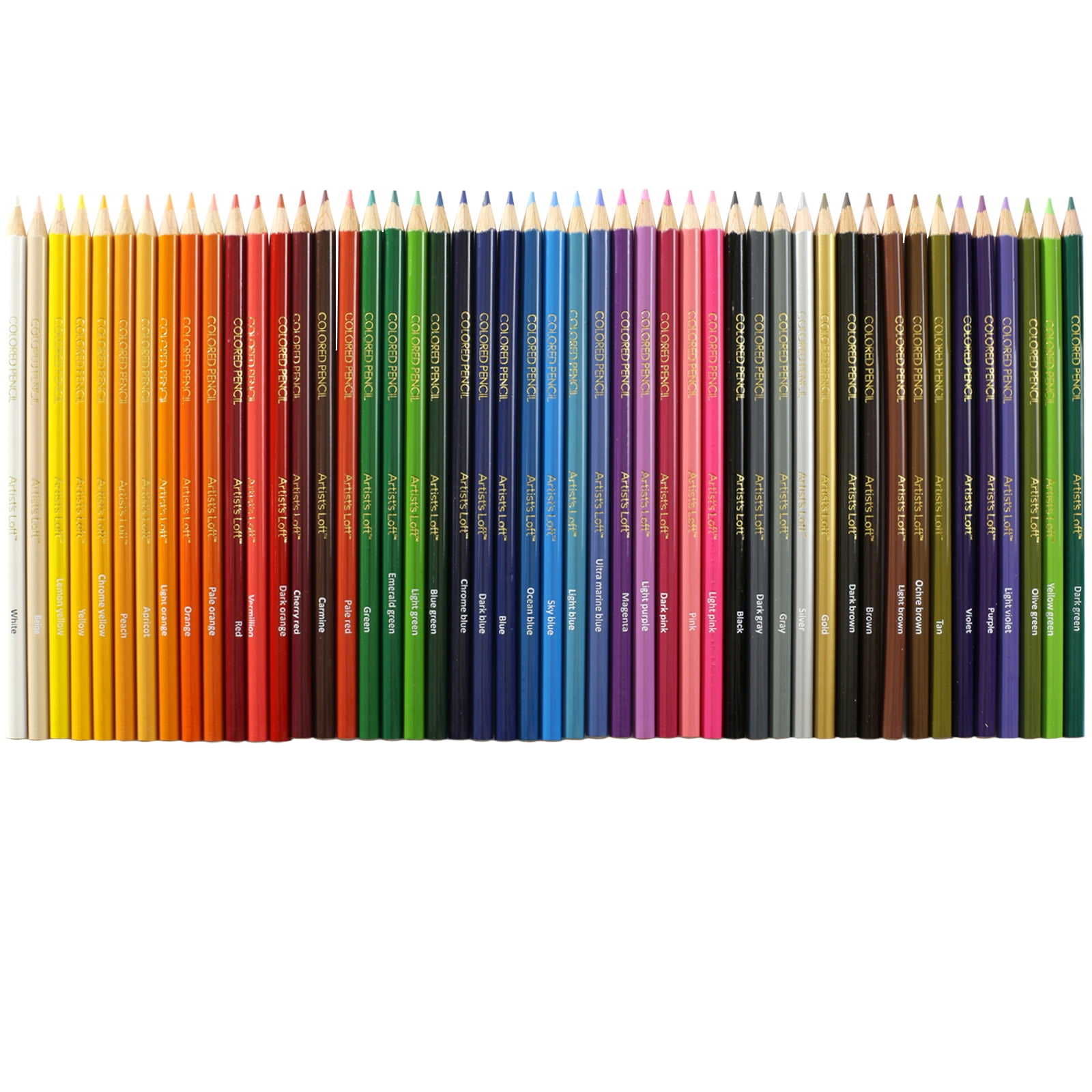 48 Assorted Colored Pencils by Artist's Loft - Use for Coloring - Drawing - Illustration - and Sketching - 1 Pack