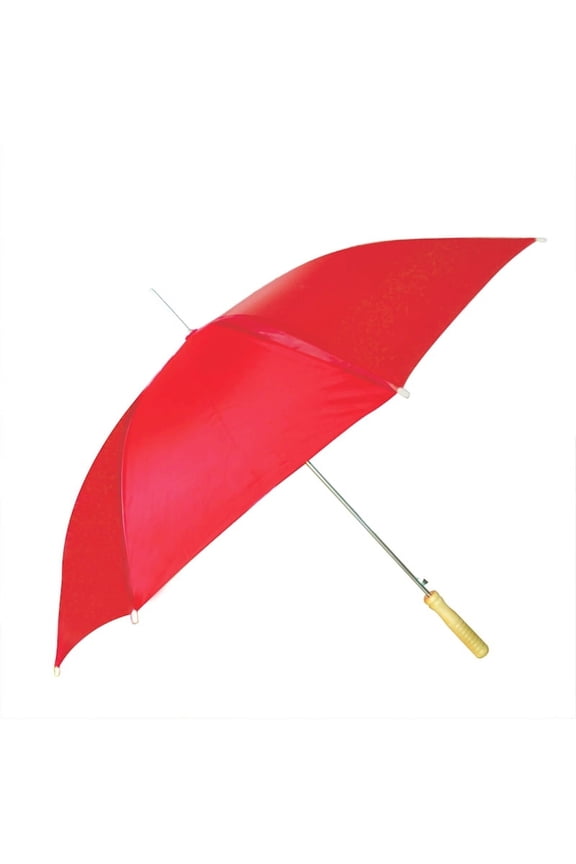 48" Auto Open Red Umbrella