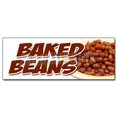 thumbnail image 1 of 48" BAKED BEANS DECAL sticker slo slow cooked hot dogs brown sugar bacon, 1 of 1