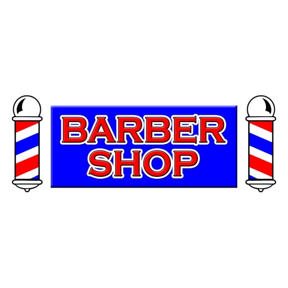 48" BARBER SHOP DECAL sticker hair salon parlor
