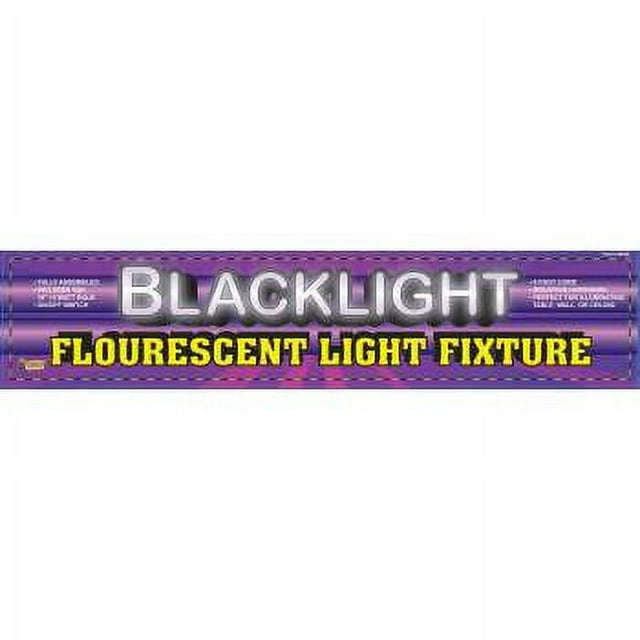 48" BLACK LIGHT FIXTURE & BULB