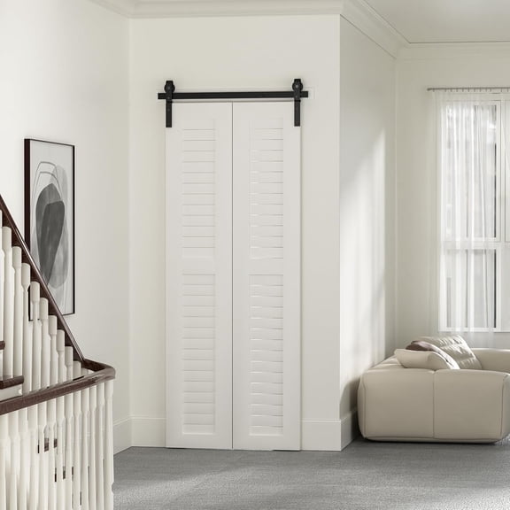 48" Bi-Folding Sliding Barn Door Hardware Track Kit