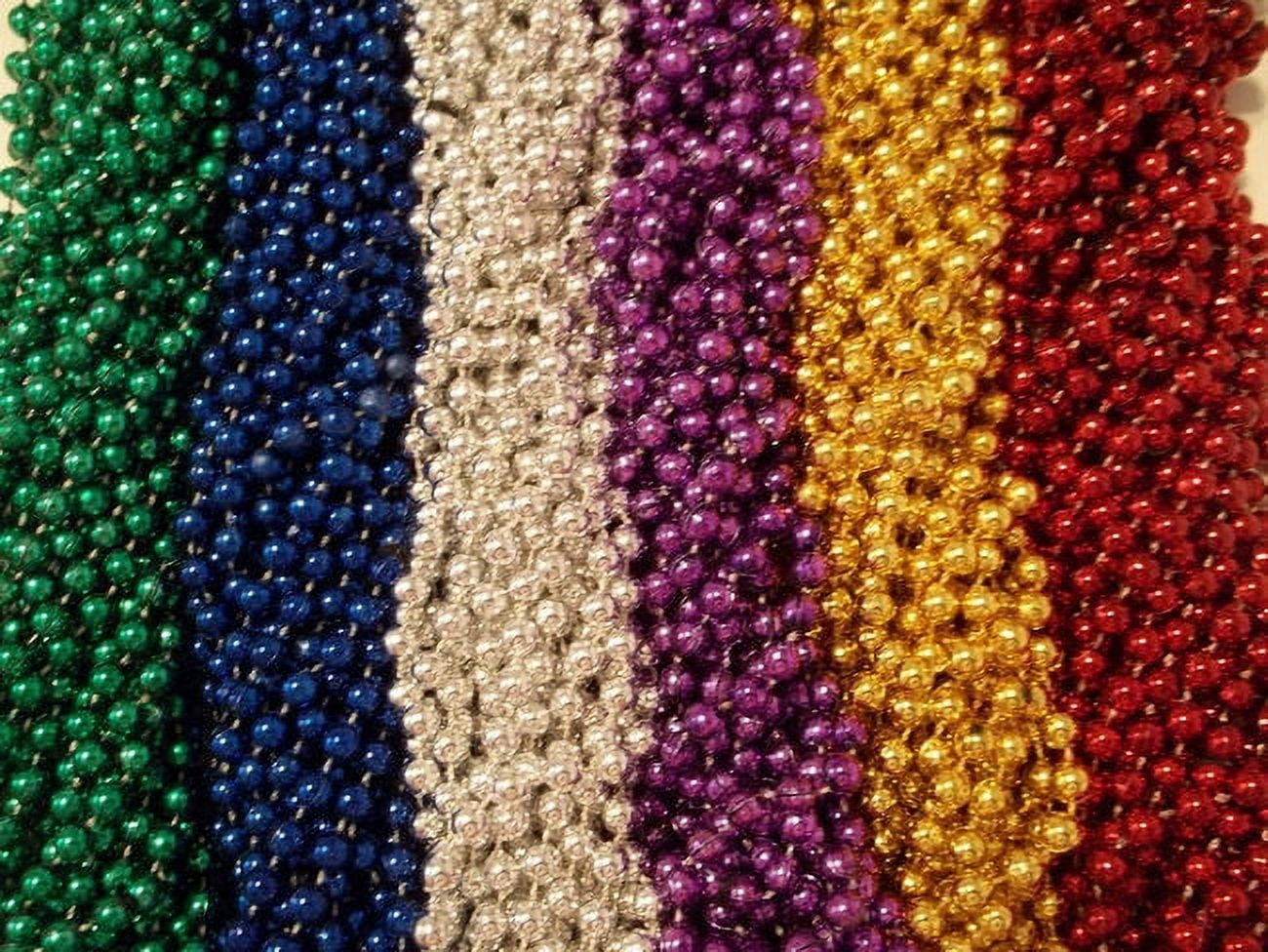 MGMB 48 Birthday Party Favors Mardi Gras Beads Necklaces 4 dozen