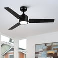 thumbnail image 1 of 48" Black Lowe Profile Ceiling Fan with Light, 1 of 6