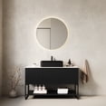 thumbnail image 1 of 48" Black Vanity with Ceramic Basin - Scratch - Resistant Countertop - Bathroom Setting - High - Quality & Stain - Resistant, 1 of 2