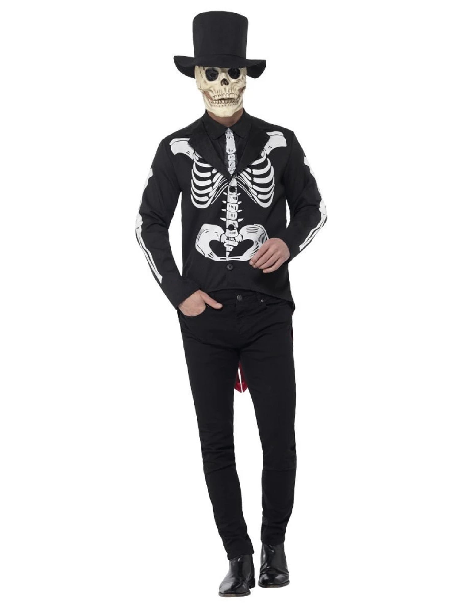Day Of The Dead Senor Skeleton Costume Adult Black Day Of The Dead Senor Skeleton Costume Adult Black