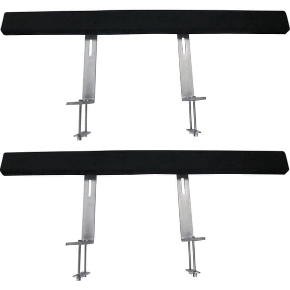 48" Boat Trailer Guide-Ons (2-Pack) - Adjustable Steel w/Carpet Pads - Rustproof for Ski/Fishing Boats - Easy Mounting Included