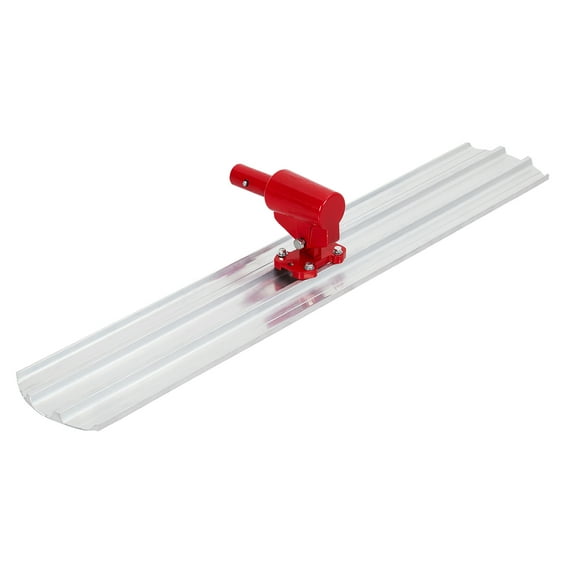48" Bull Float Concrete Tool, Magnesium Professional Round End Cement Finishing Tool with Metal Storage Case for Concrete Finishes