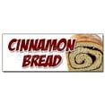 thumbnail image 1 of 48" CINNAMON BREAD DECAL sticker fresh baked bakery still warm homemade, 1 of 1
