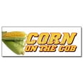 thumbnail image 1 of 48" CORN ON THE COB DECAL sticker farmers market stand, 1 of 1