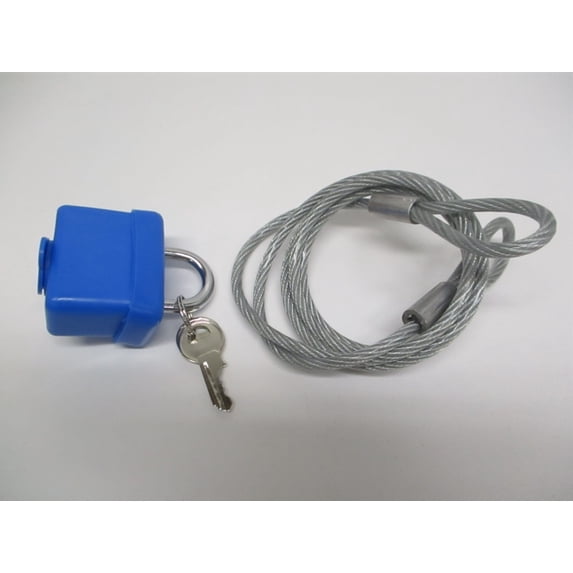 48" Cable and Lock / Bike Trailer Spare Tire Toolbox Generator Universal Lock