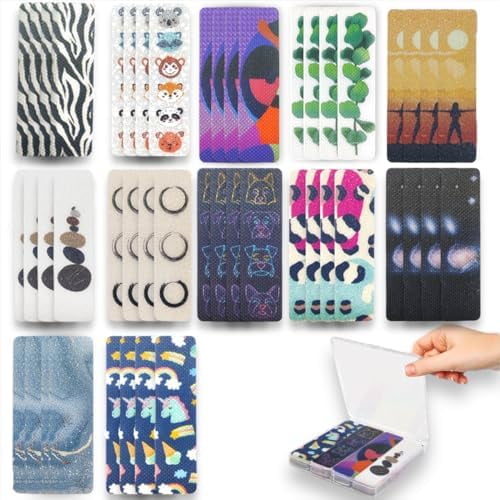 48 Calm Strips, Sensory Stickers Different Textures (2 Textures), Anxiety Relief Items, Sensory Strips, Calming Strip Classroom Pack, Fidget Stickers, Fidget Strips (48)