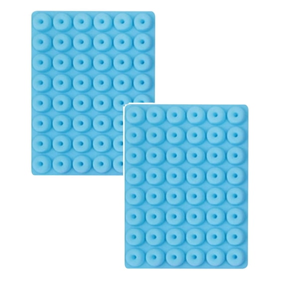 48-Cavity Mini Donut Silicone Mold - Non-Stick Candy & Chocolate Mold for Gummies, Ice Cubes, and Cake Decorations