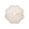 thumbnail image 1 of 48" Christmas Tree Skirt – Velvet with Gold Lace Trim, Scalloped Edge, Elegant Xmas Base Cover for Festive Home Decor, 1 of 1