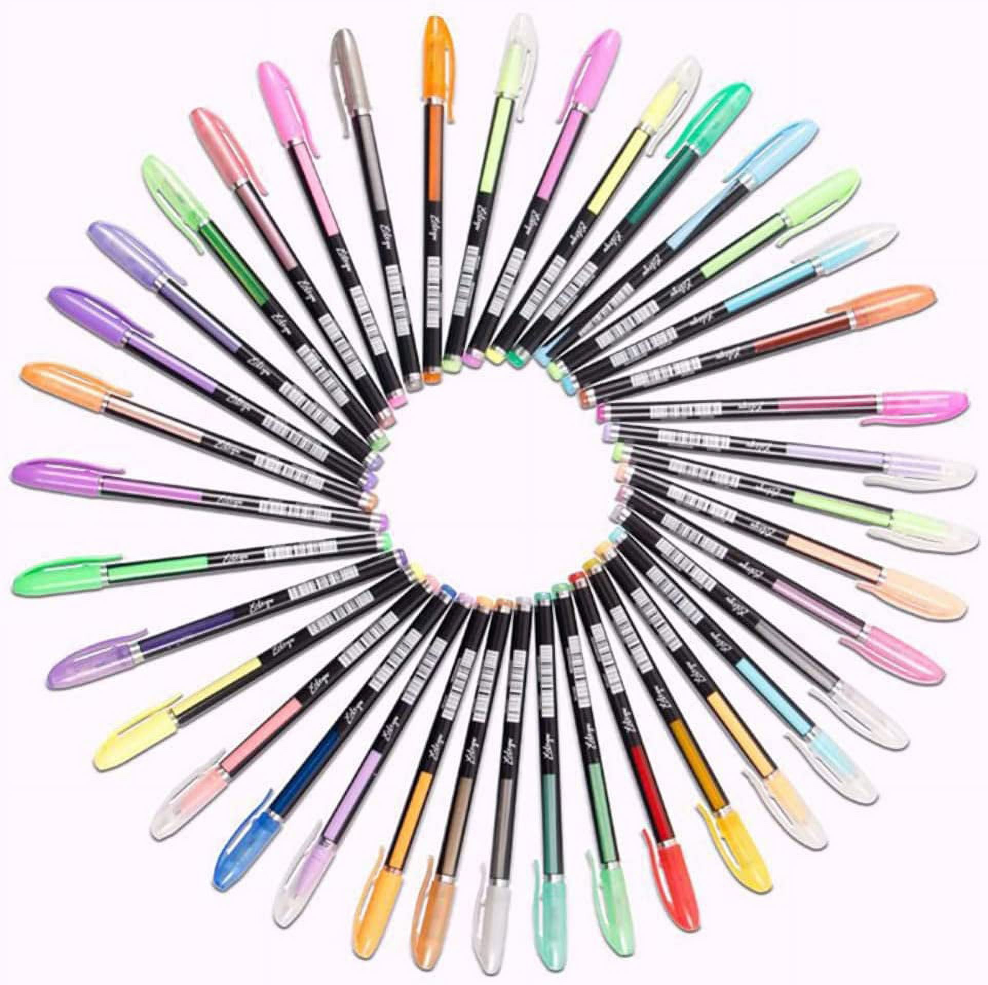 200 Gel Pens Set Glitter Metallic Neon Individual Colors for Kids
