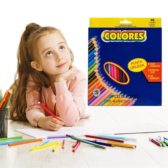 48 Colored Pencil Set For Unisex,Watercolor Pencil For Sketching Shading & Coloring, Professional Art Drawing Pencil for Adults Coloring Book and All Kids Arts & Crafts Sets,Back to Supplies