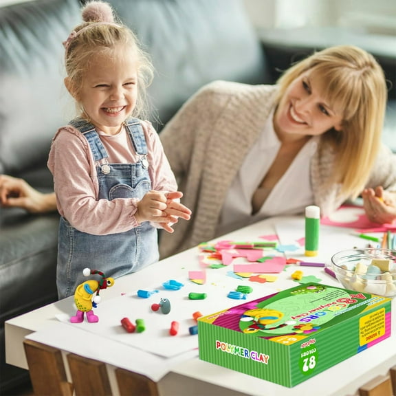 48 Colors Polymer Clay Set - 48 Pcs Modeling Clay With 30 Accessories, 5 Tools, Non-Toxic No-Crack Clay For S, Diy Crafts, Sculpting, Christmas Xmas Gifts