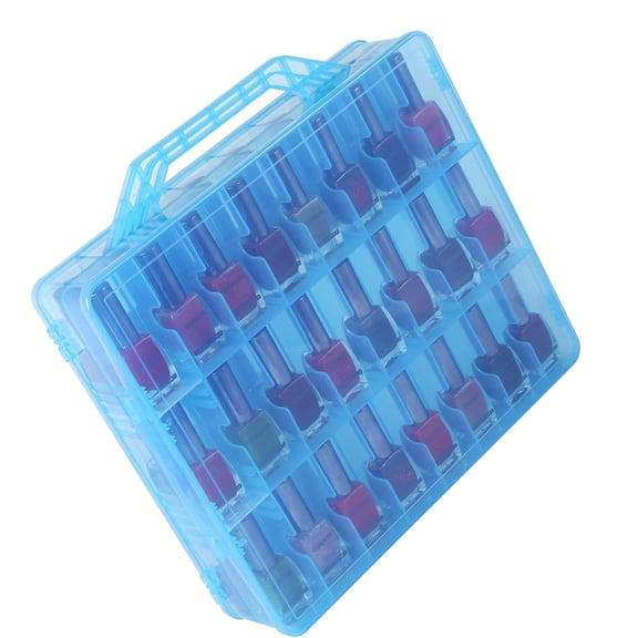 48 Compartment Clear Plastic Organizers for Efficient Storage of Nails Polishes Makeup and Small Toy in Bathroom or Bedroom