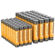 48-Count AA & AAA High-Performance Alkaline Batteries Value Pack, 24 AA and 24 AAA, Ready to Use