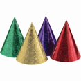thumbnail image 1 of 48/Case Bulk Assorted Prismatic Party Hats, 1 of 11