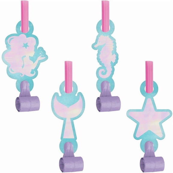 48/Case Bulk Iridescent Mermaid Party Party Blowers