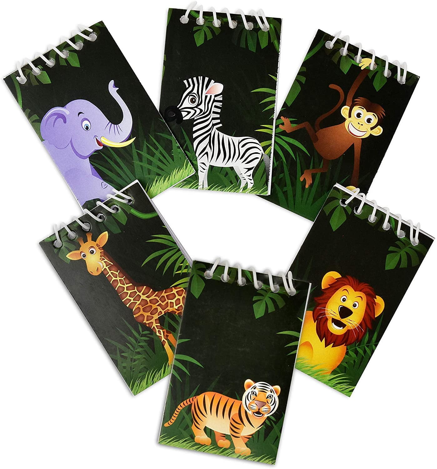 Fun Animal Note Pad Safari Animal Mini Spiral Notepads - Walmart.com