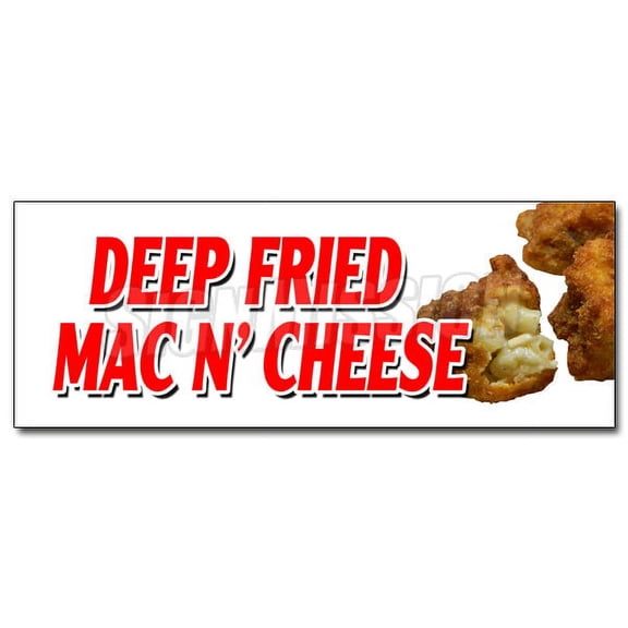 48" DEEP FRIED MAC N' CHEESE DECAL sticker macaroni and cheese baked hot