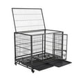 48'' Dog Crate Extra Large Pet Crate XXL Indestructible Dog Crate with