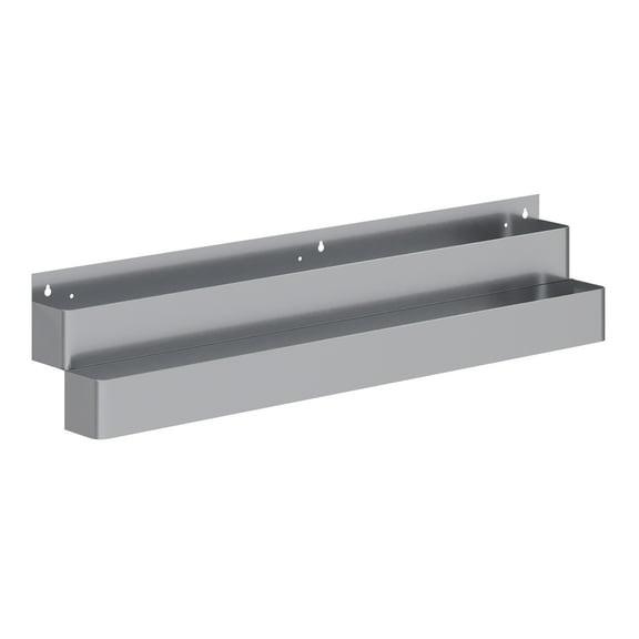 AmGood 48 in. Double Tier Stainless Steel Speed Rail Rack for Commercial Bars, NSF