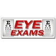 thumbnail image 1 of 48" EYE EXAMS DECAL sticker optometrist optician glasses prescription lens, 1 of 1