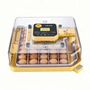 48-Egg Incubator with Automatic Turner   LED Candler, Temperature & Humidity Control   360  View Clear Window   For Hatching Chicken, Duck, Goose & Quail Eggs