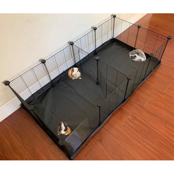 48" Extra Large Guinea Pig Rabbit Habitat Playpen Hamster Critters Center Divider Access Door Mouse Mice Gerbil Hedgehog Bunny Enclosure with Canvas Bottom