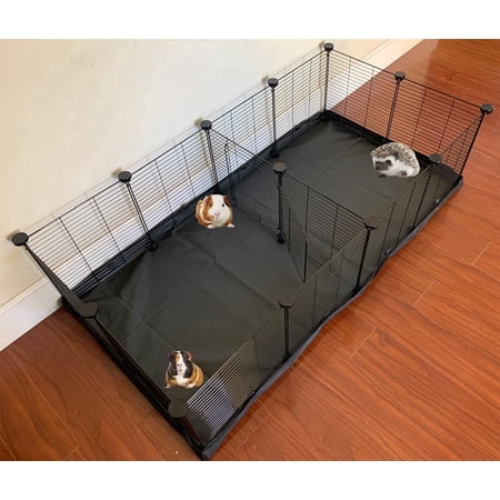 48" Extra Large Guinea Pig Rabbit Habitat Playpen Hamster Critters Center Divider Access Door Mouse Mice Gerbil Hedgehog Bunny Enclosure with Canvas Bottom
