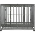 48" Extra Large HeavyDuty Dog Crate Cage XL TwoDoor Indoor Outdoor