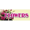 thumbnail image 1 of 48" FLOWERS DECAL sticker floral flower shop, 1 of 1