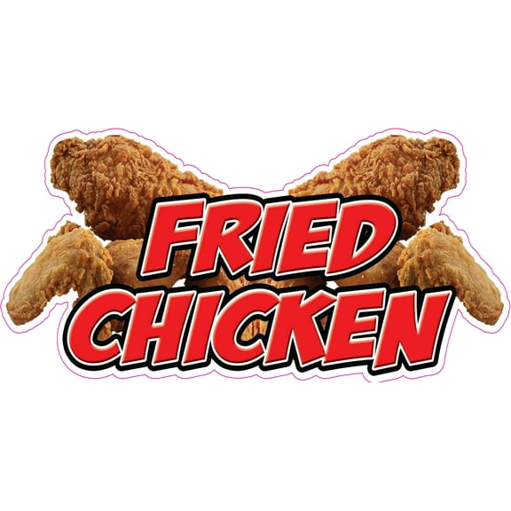 48" FRIED CHICKEN DECAL sticker restaurant  stand