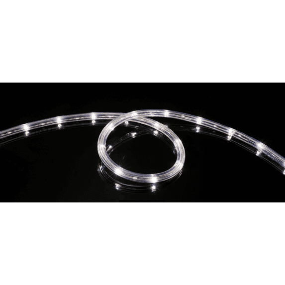 48 FT LED Rope Light Cool White, Connectable, Waterproof, Indoor/Outdoor Use, Backyards, 360° Directional Shine, Decoration, Party, Landscape, Weddings, Christmas Décor, RV